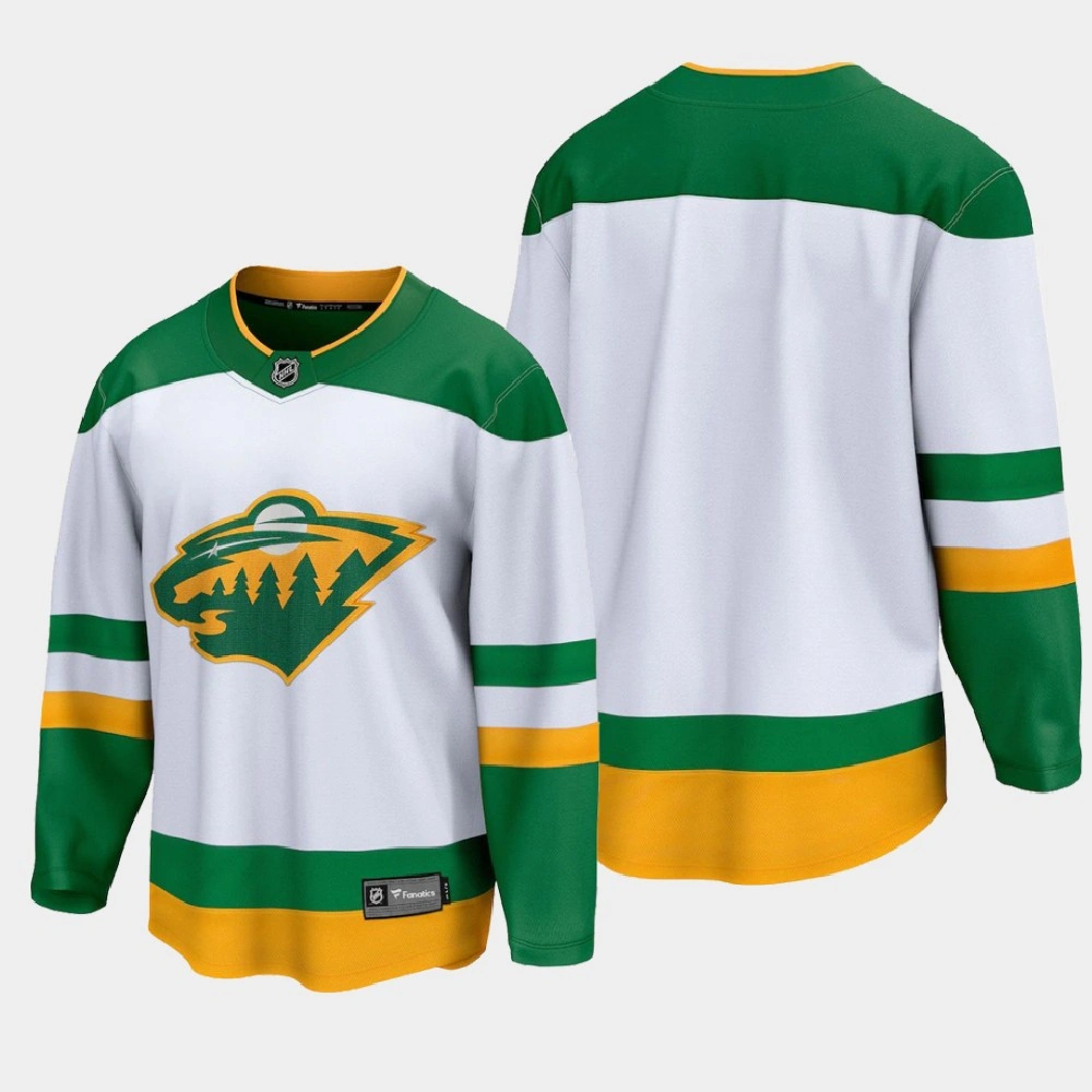 Youth Minnesota Wild Special Edition 2020-21 Breakaway Blank White Jersey