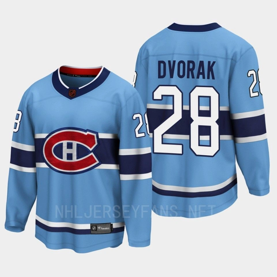 Women's Christian Dvorak Montreal Canadiens 2022 Special Edition 2.0 Breakaway Player Retro Blue Jersey