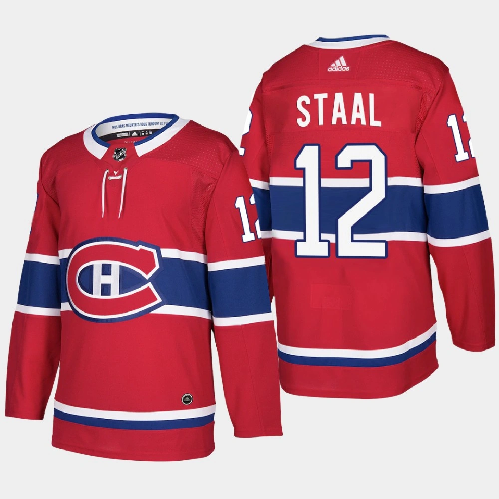 Women's Montreal Canadiens Eric Staal #12 Authentic 2021 Home Red Jersey Women's Montreal Canadiens Eric Staal #12 Authentic 2021 Home Red Jersey