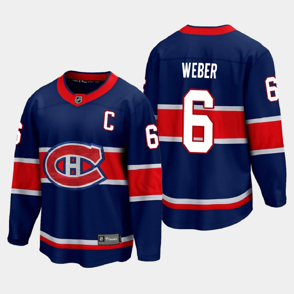 Youth Montreal Canadiens Shea Weber #6 Special Edition 2021 Navy Jersey