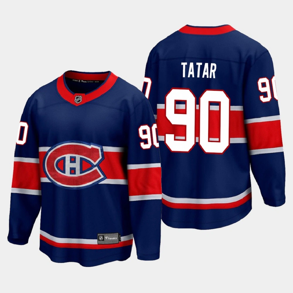 Men's Montreal Canadiens Tomas Tatar #90 Special Edition 2021 Navy Jersey Men's Montreal Canadiens Tomas Tatar #90 Special Edition 2021 Navy Jersey