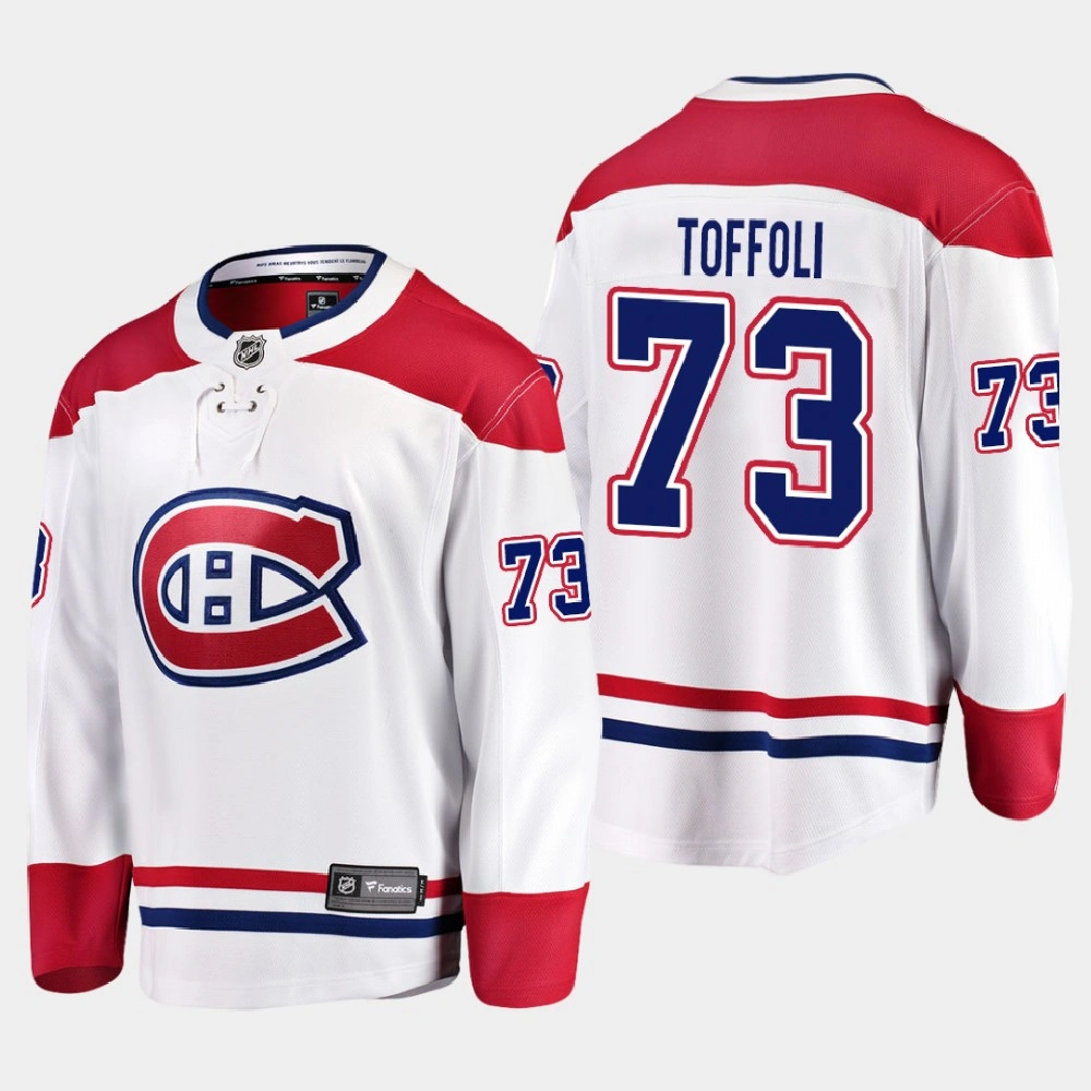 Women's Montreal Canadiens Tyler Toffoli #73 Away 2020-21 Breakaway Player White Jersey