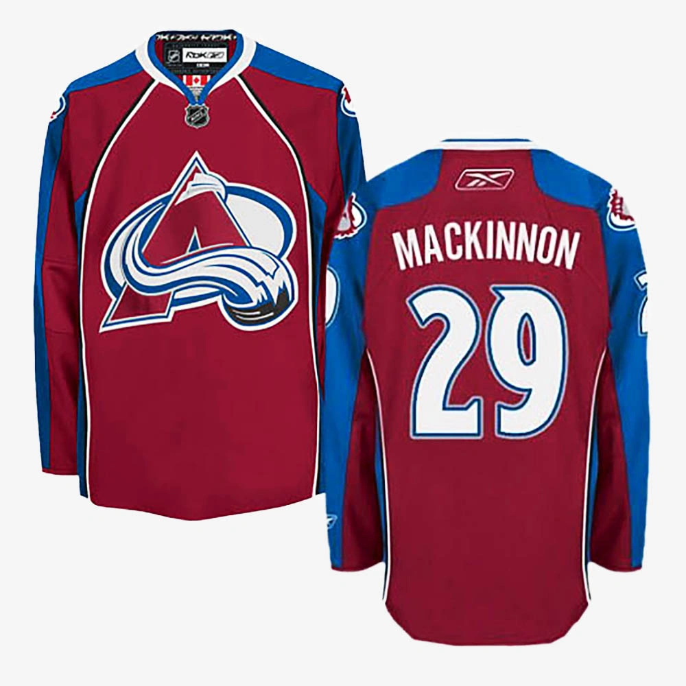 Nathan MacKinnon Colorado Avalanche Burgundy Red Home Jersey
