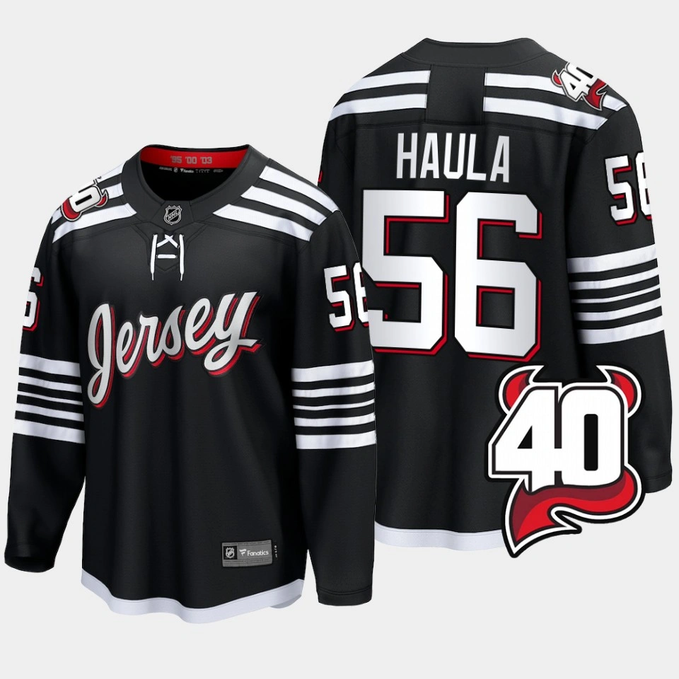 Youth Erik Haula New Jersey Devils 2022 Alternate Breakaway Player Black Jersey