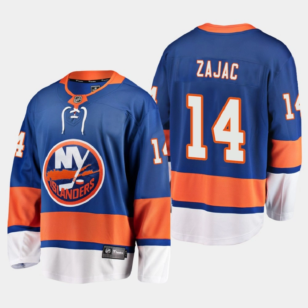 Women's New York Islanders Travis Zajac #14 Home 2021 Blue Jersey