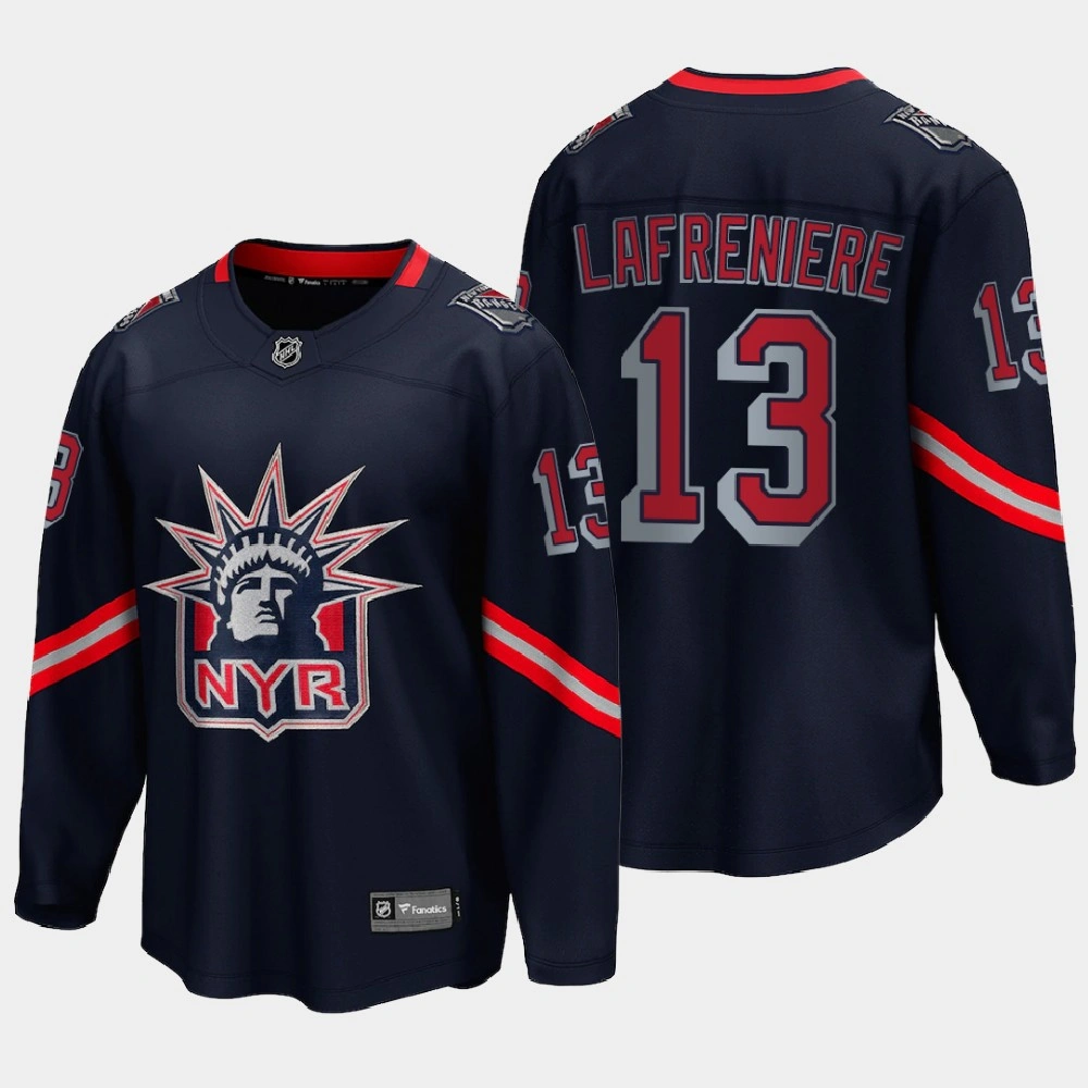 Women's New York Rangers Alexis Lafrenière #13 Reverse Retro Special Edition Navy Jersey