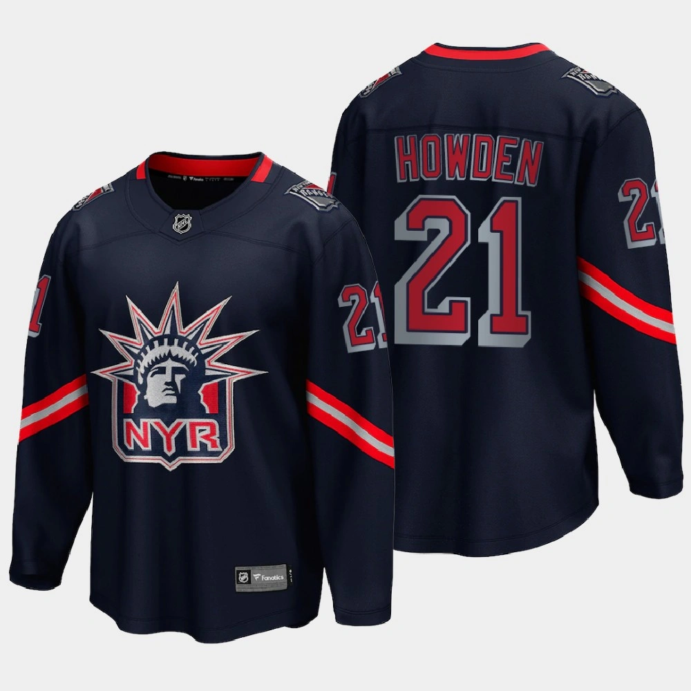 Men's New York Rangers Brett Howden #21 Reverse Retro Special Edition Navy Jersey