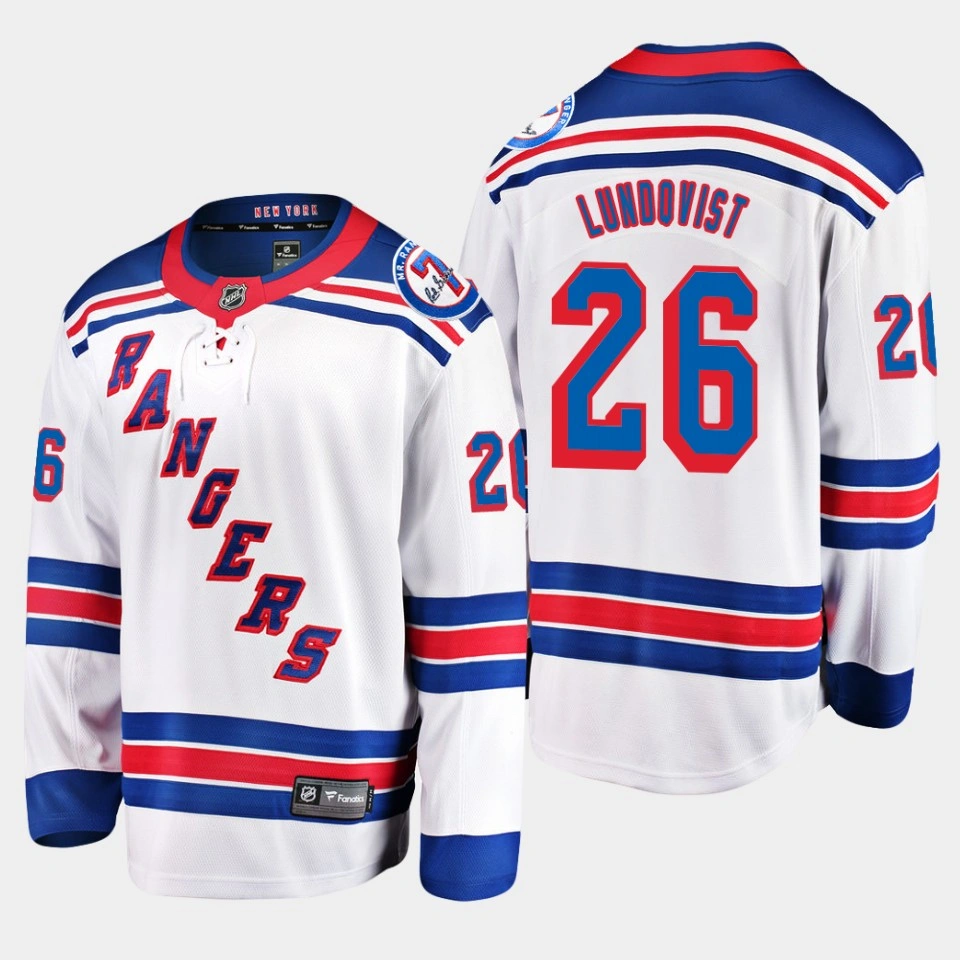 Women's New York Rangers Jimmy Vesey Away White #26 Jersey Breakaway Player