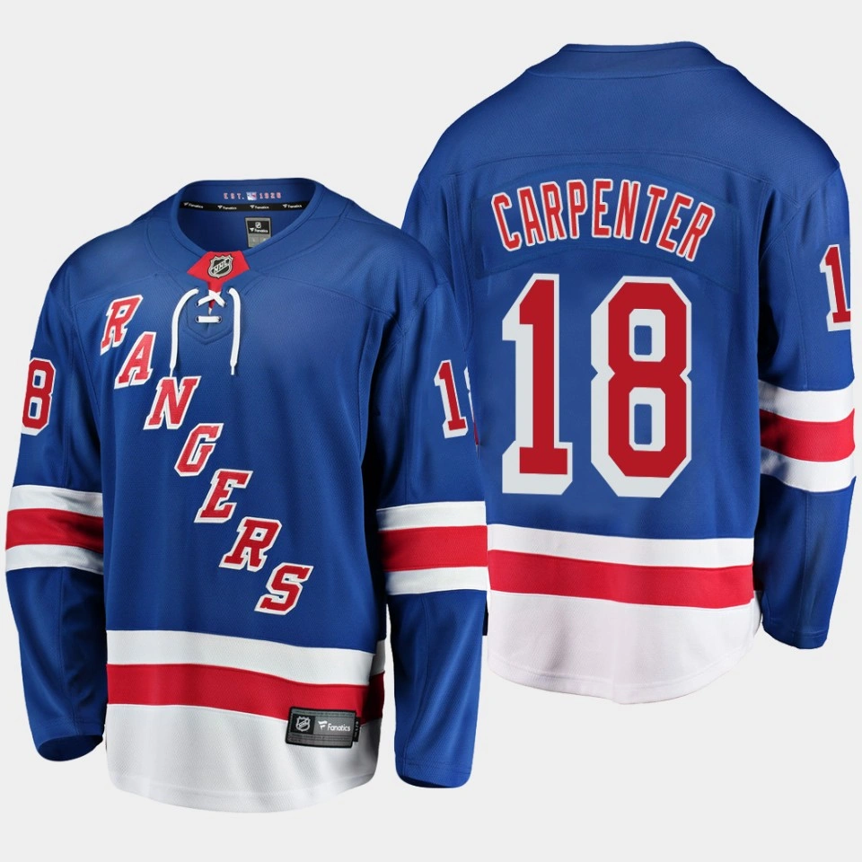 Women's Ryan Carpenter New York Rangers 2022 Home Breakaway Player Royal Jersey