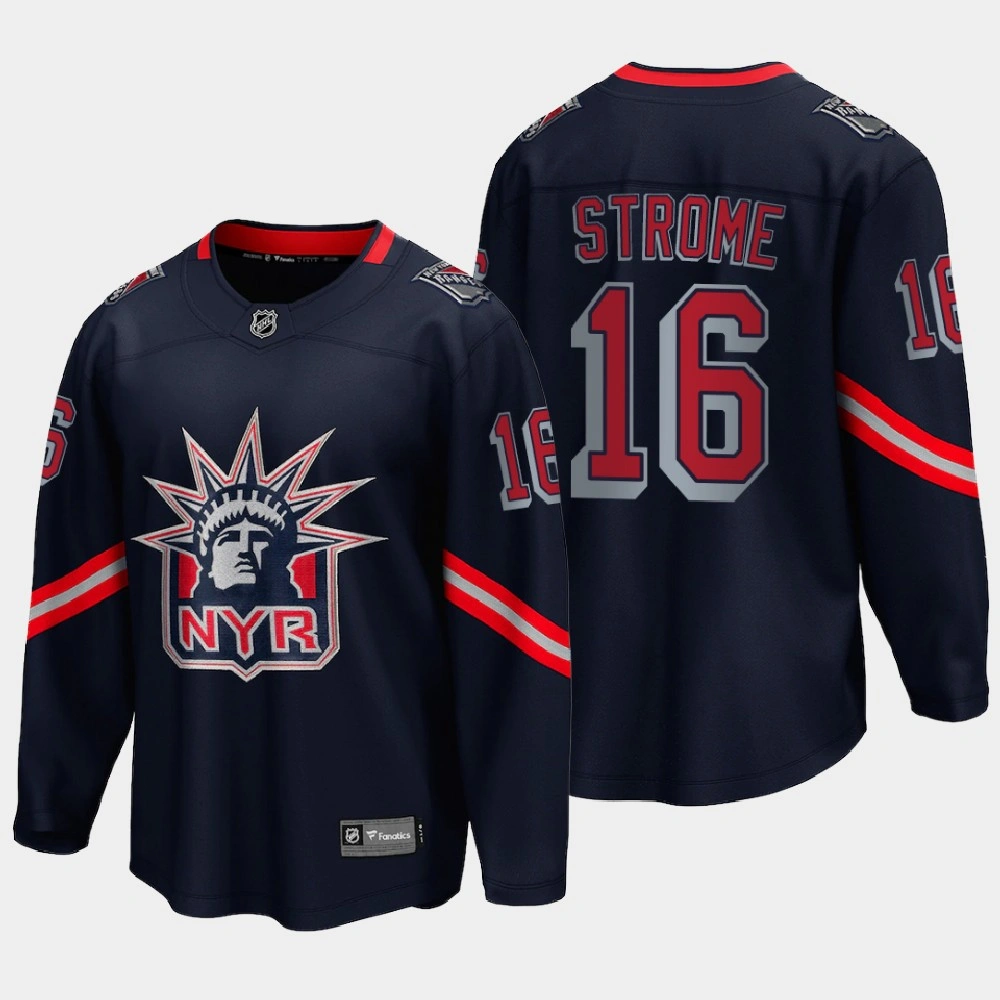 Men's New York Rangers Ryan Strome #16 Reverse Retro Special Edition Navy Jersey