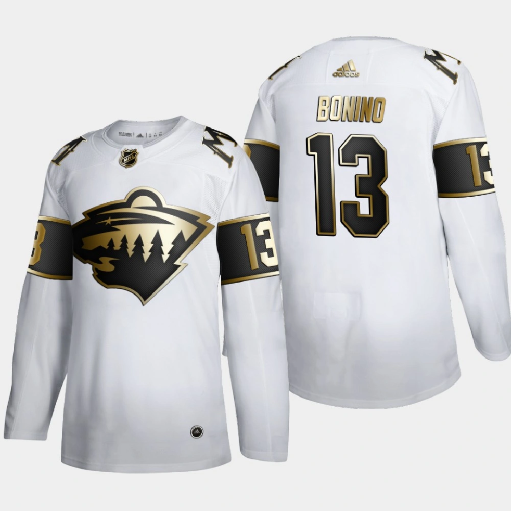 Women's Minnesota Wild Nick Bonino #13 Golden Edition White Authentic Player Jersey