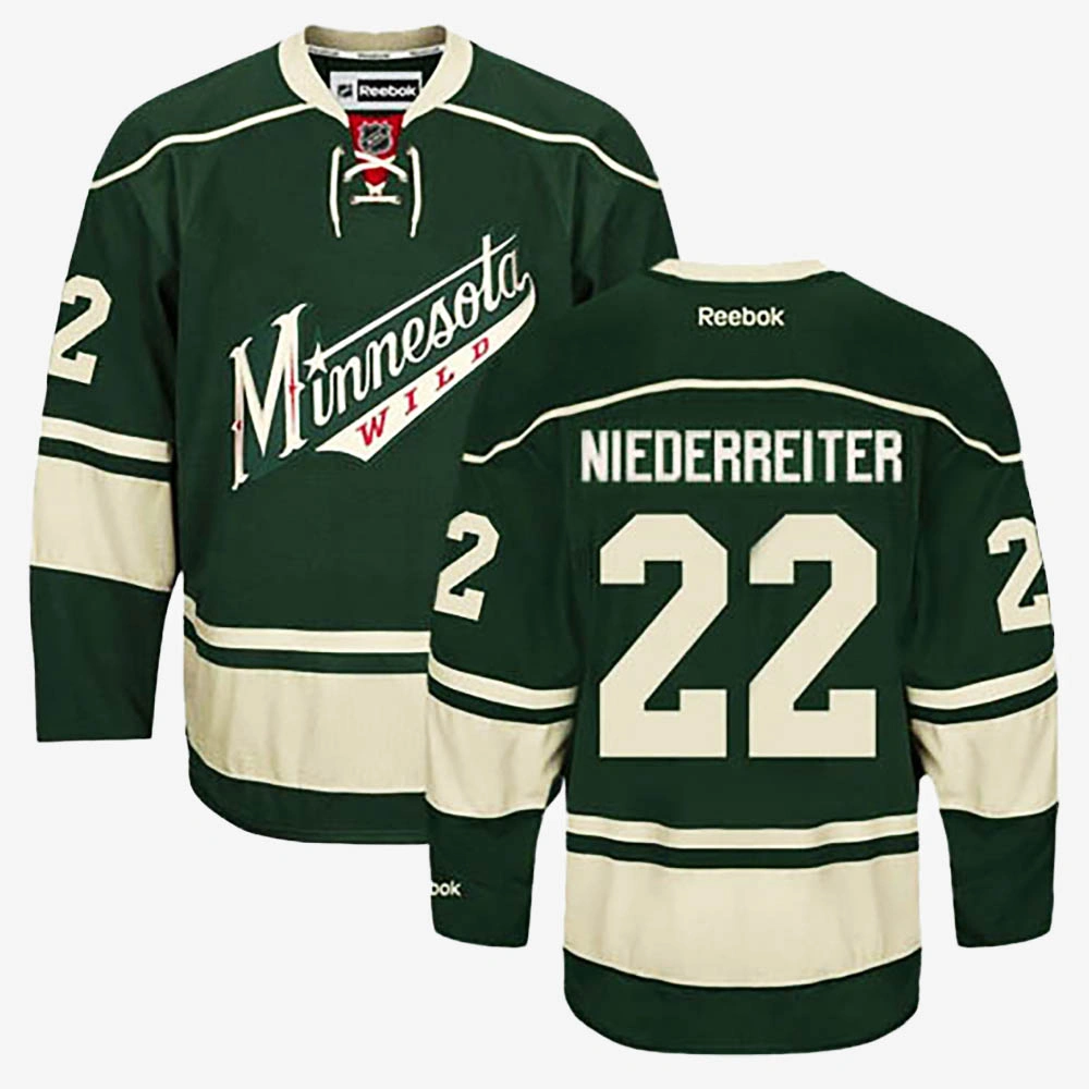 Nino Niederreiter Minnesota Wild Green Alternate Jersey