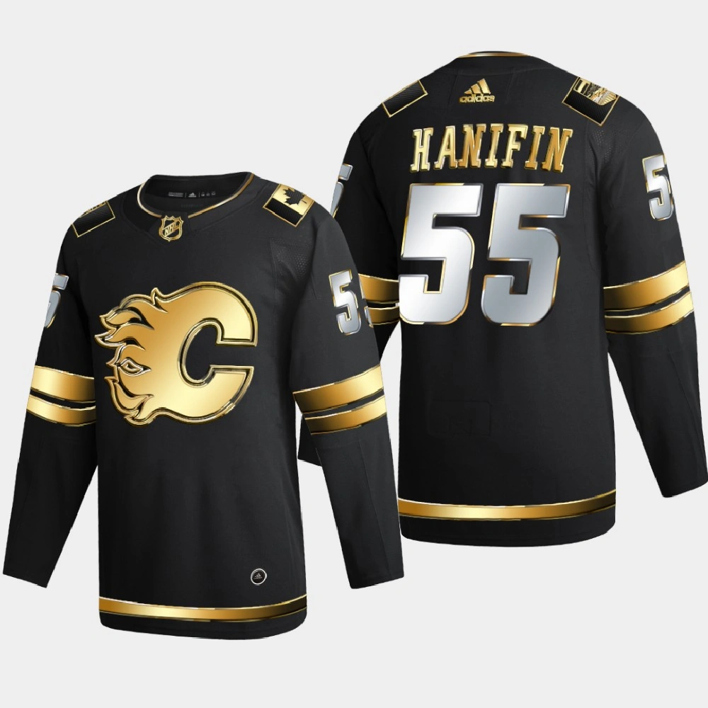 Women's Calgary Flames Noah Hanifin #55 2020-21 Authentic Golden Limited Edition Jersey - Black