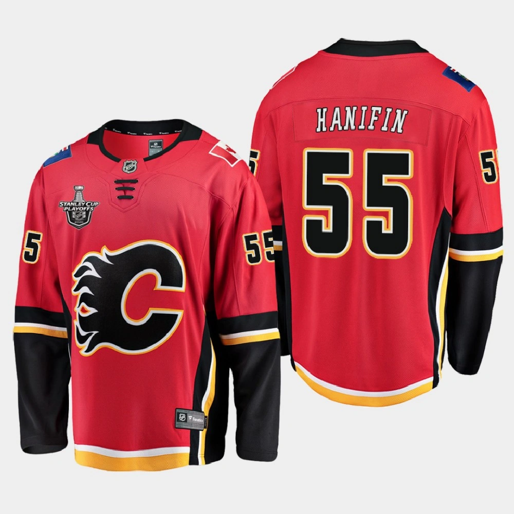 Women's Calgary Flames Noah Hanifin #55 2020 Stanley Cup Playoffs Home Red Jersey - Men's Women's Calgary Flames Noah Hanifin #55 2020 Stanley Cup Playoffs Home Red Jersey - Men's