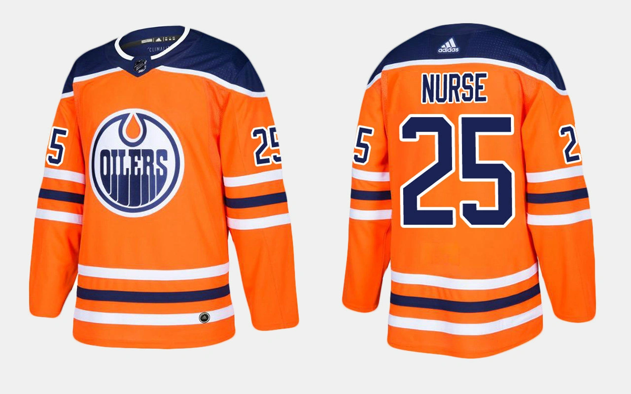 Edmonton Oilers #25 Darnell Nurse Home Orange Jersey Edmonton Oilers #25 Darnell Nurse Home Orange Jersey