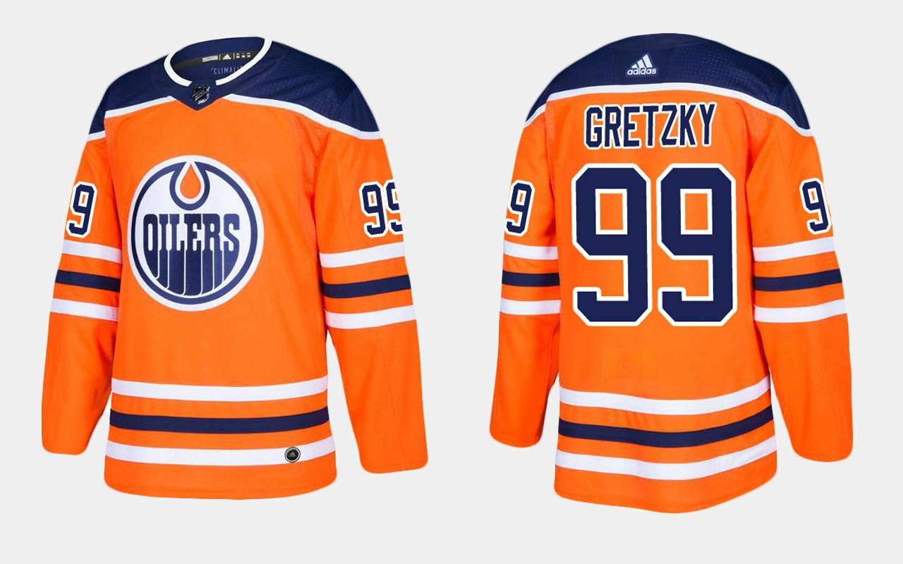 Edmonton Oilers #99 Retired Wayne Gretzky Home Orange Jersey Edmonton Oilers #99 Retired Wayne Gretzky Home Orange Jersey