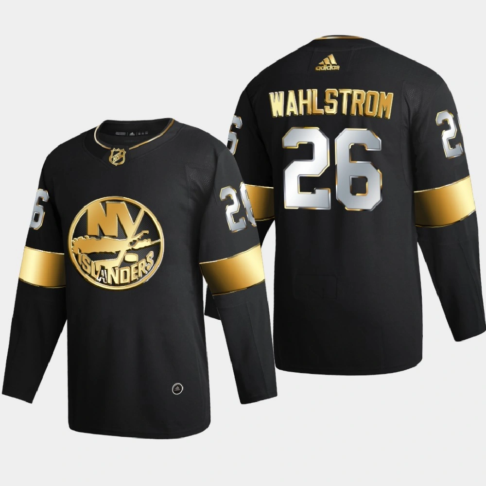 Women's New York Islanders Oliver Wahlstrom #26 2020-21 Authentic Golden Limited Edition Jersey - Black