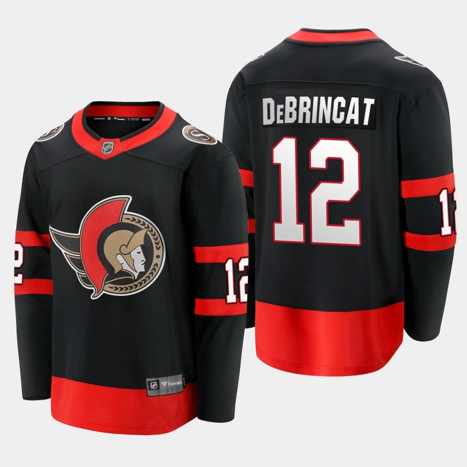 Youth Alex DeBrincat Ottawa Senators Home 2022 Trade Black Jersey