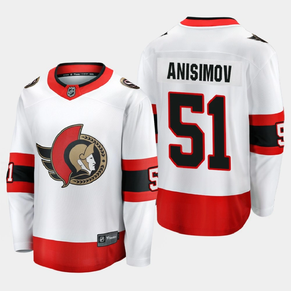 Women's Ottawa Senators Artem Anisimov #51 Away 2020-21 Premier White Jersey Women's Ottawa Senators Artem Anisimov #51 Away 2020-21 Premier White Jersey
