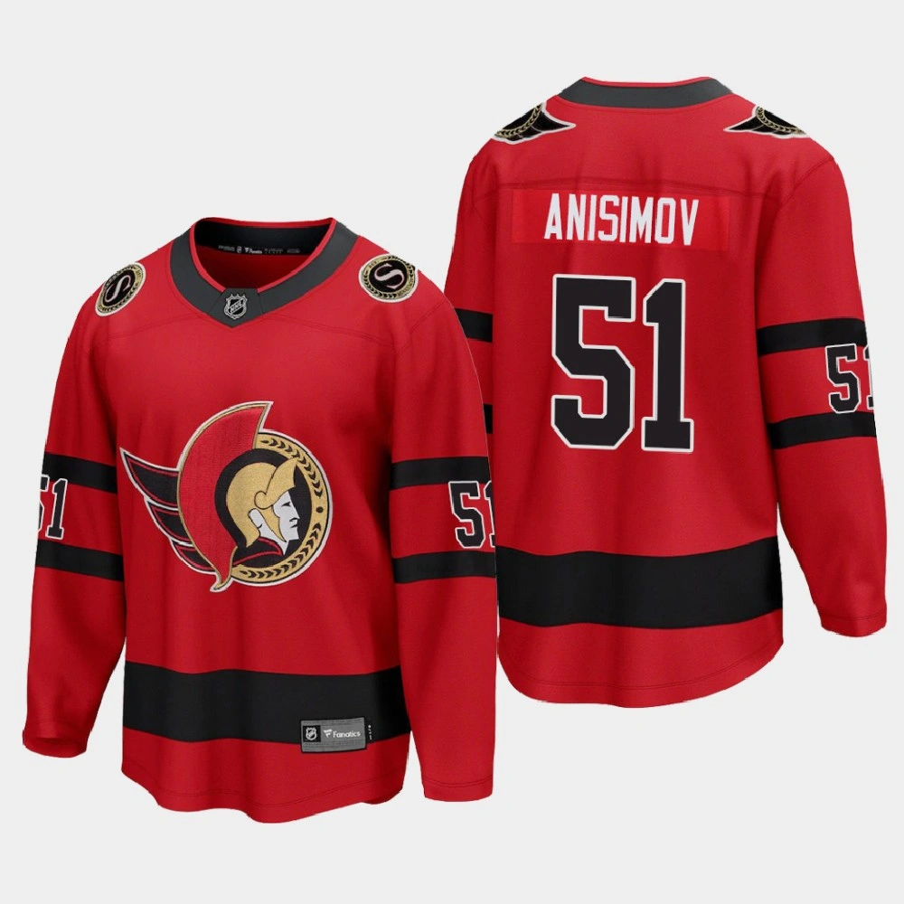 Women's Ottawa Senators Artem Anisimov #51 Special Edition 2021 Red Jersey