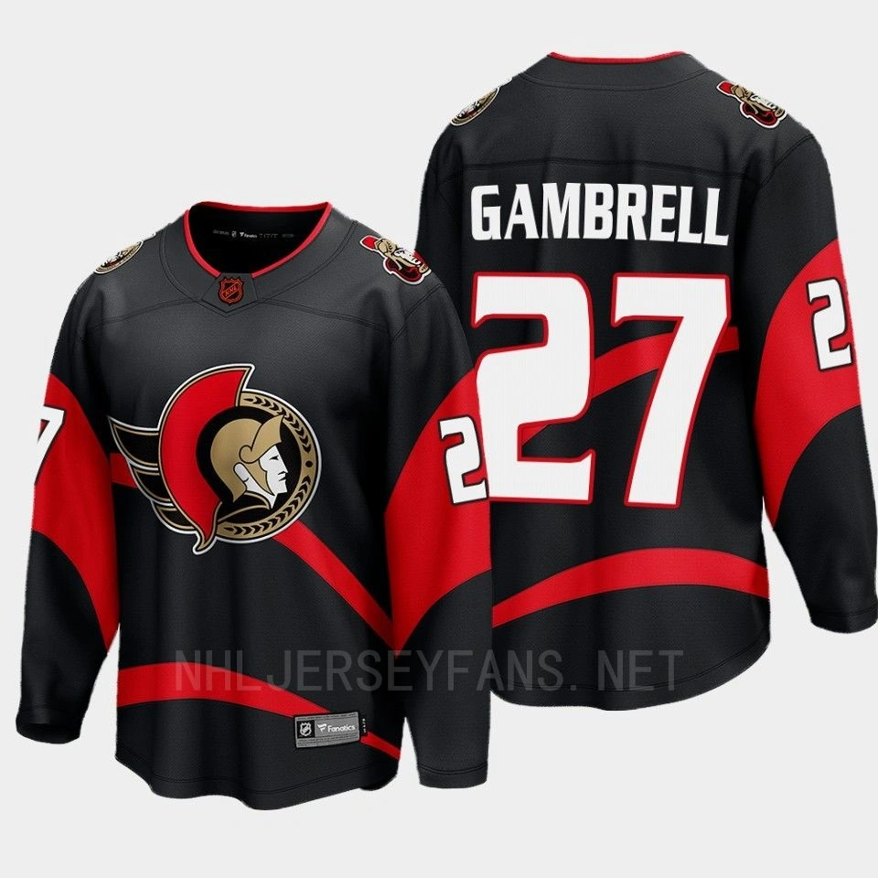 Women's Ottawa Senators Dylan Gambrell 2022 Special Edition 2.0 Black #27 Jersey Breakaway Player