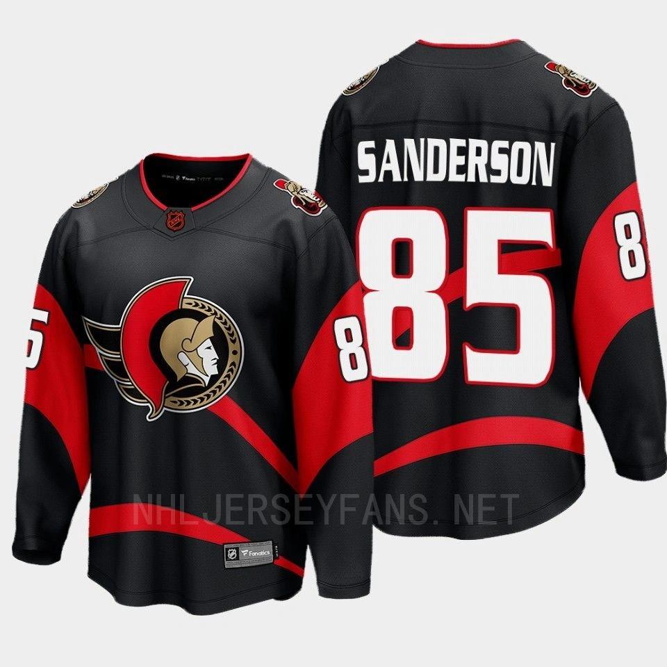 Women's Ottawa Senators Jake Sanderson 2022 Special Edition 2.0 Black #85 Jersey Breakaway Player Women's Ottawa Senators Jake Sanderson 2022 Special Edition 2.0 Black #85 Jersey Breakaway Player