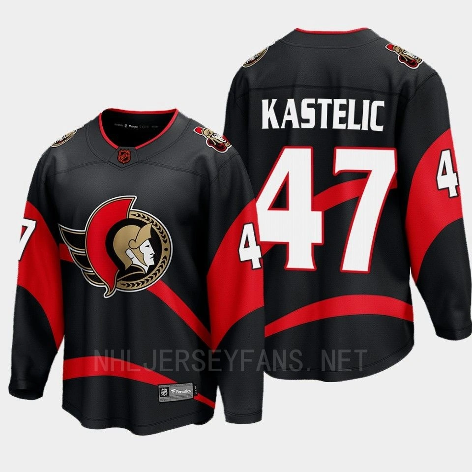 Women's Ottawa Senators Mark Kastelic 2022 Special Edition 2.0 Black #47 Jersey Breakaway Player