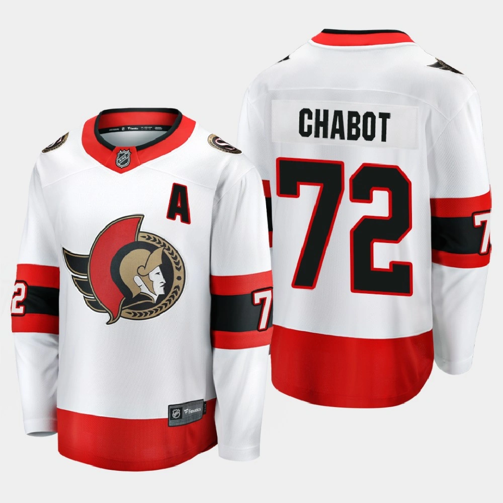 Women's Ottawa Senators Thomas Chabot #72 Away 2020-21 Premier White Jersey Women's Ottawa Senators Thomas Chabot #72 Away 2020-21 Premier White Jersey