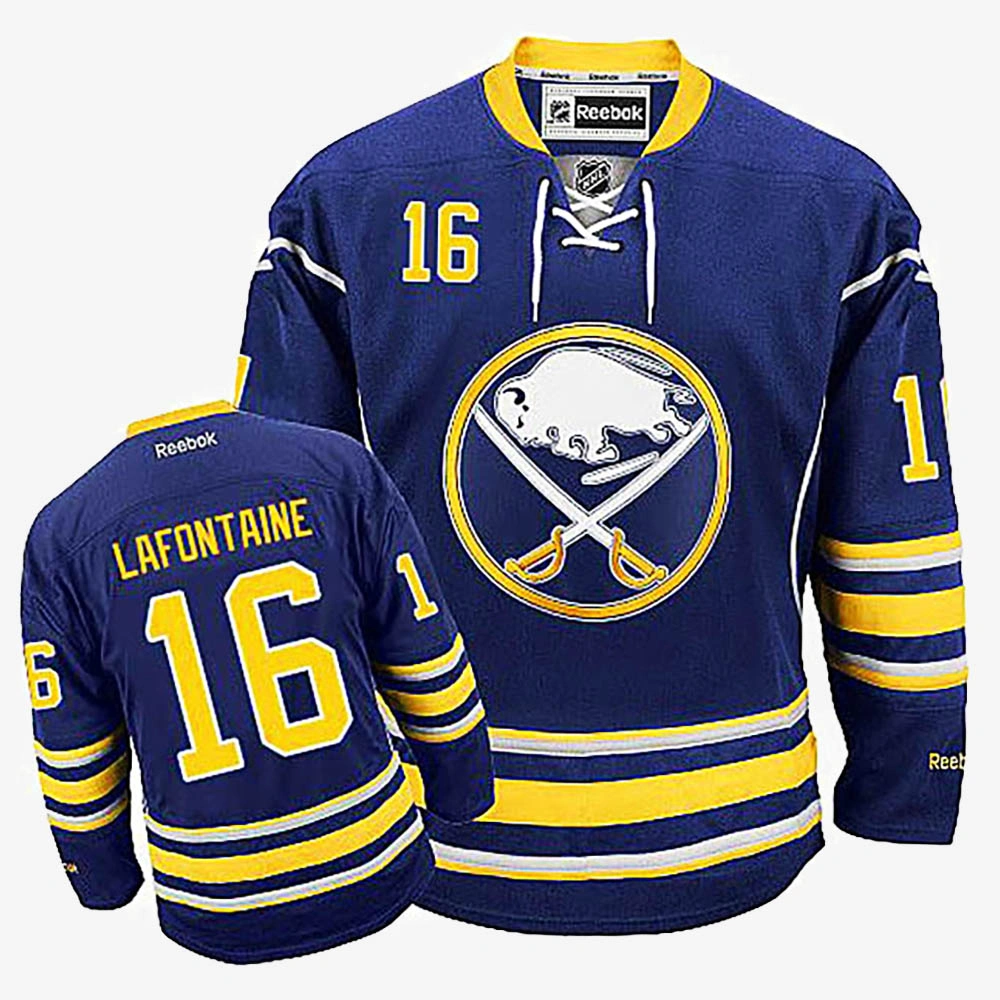 Pat Lafontaine Buffalo Sabres Navy Blue Home Jersey