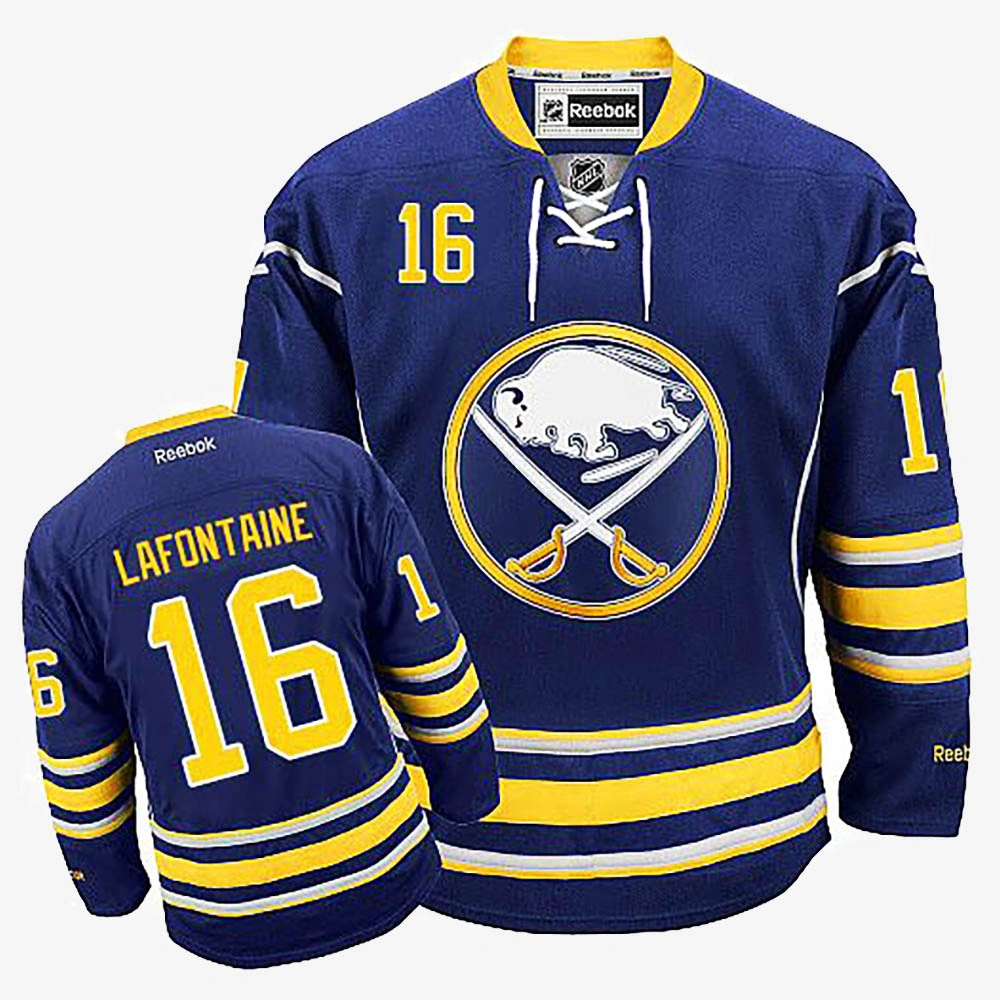 Pat Lafontaine Buffalo Sabres Navy Blue Home Jersey