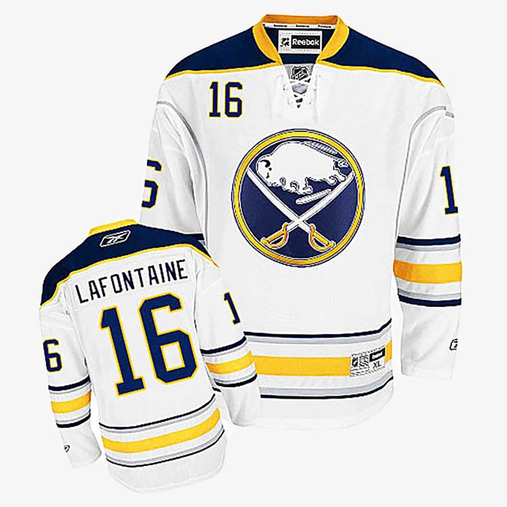 Pat Lafontaine Buffalo Sabres White Away Jersey