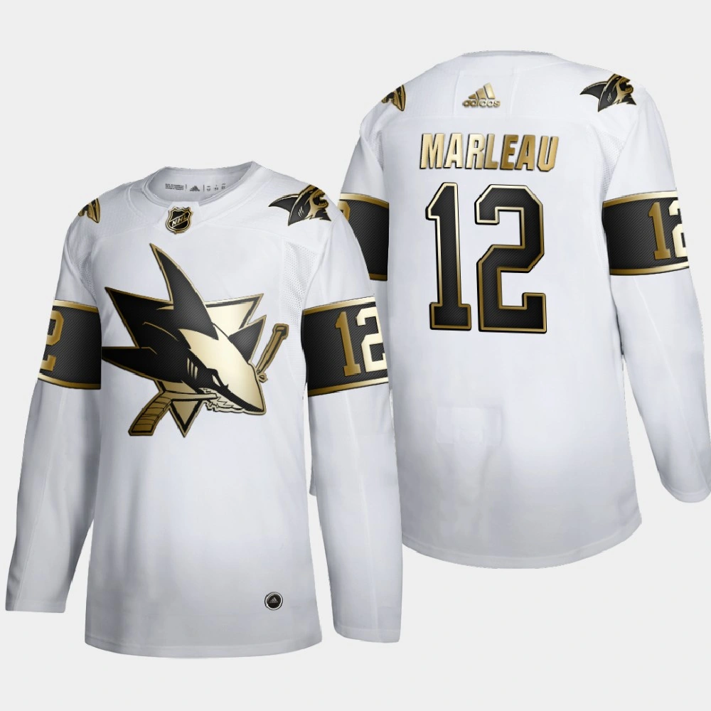 Men's San Jose Sharks Patrick Marleau #12 Golden Edition White Authentic Player Jersey
