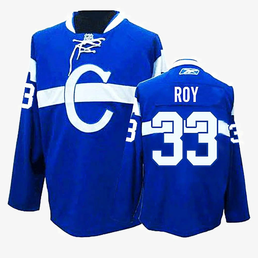 Patrick Roy Montreal Canadiens Blue Alternate Jersey