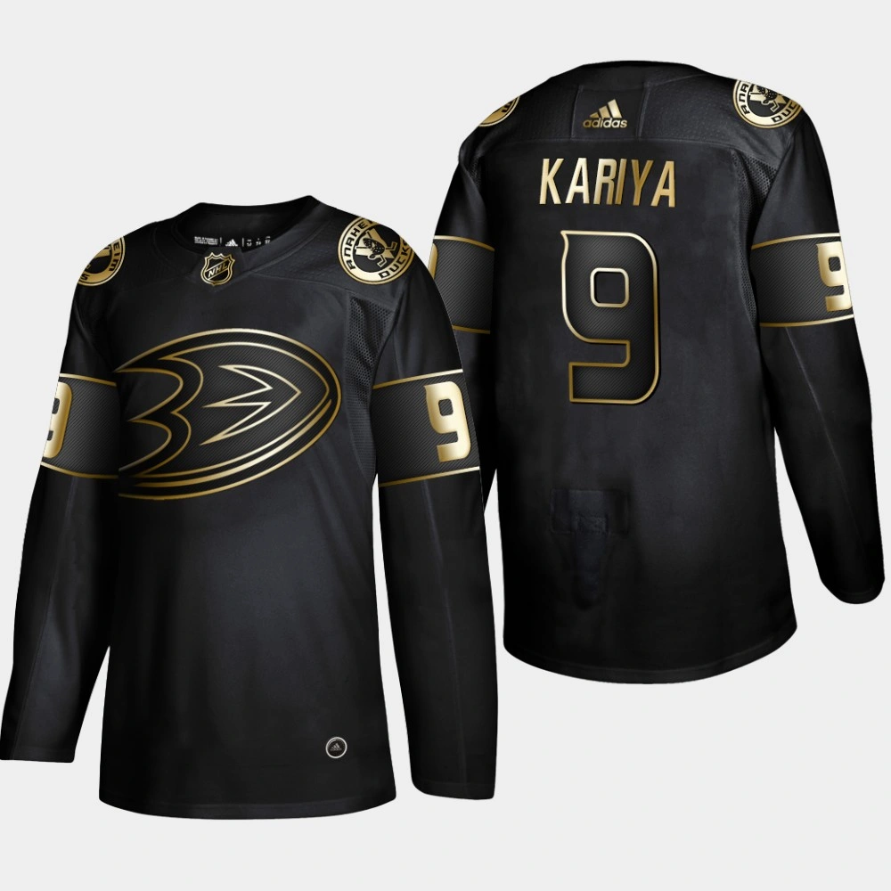 Women's Anaheim Ducks Paul Kariya #9 Retired Player 2019 NHL Golden Edition Black Jersey - Men's Women's Anaheim Ducks Paul Kariya #9 Retired Player 2019 NHL Golden Edition Black Jersey - Men's