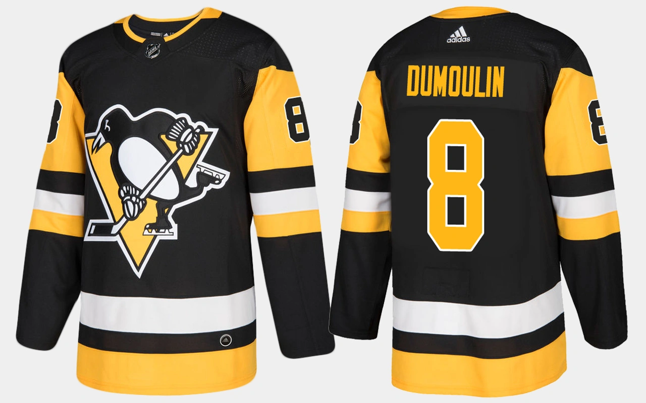 Pittsburgh Penguins #8 Brian Dumoulin Home Black Jersey