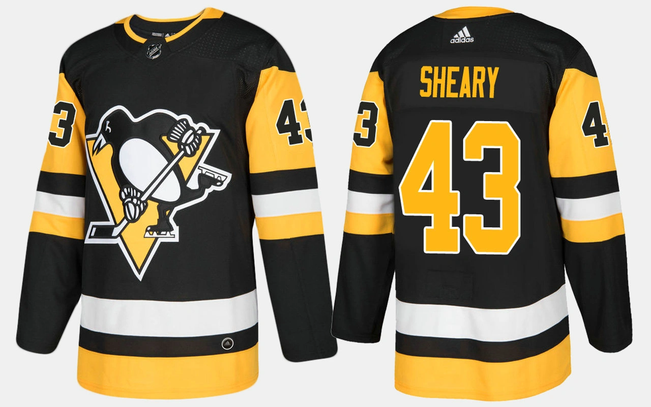 Youth Pittsburgh Penguins #43 Conor Sheary Home Black Jersey Youth Pittsburgh Penguins #43 Conor Sheary Home Black Jersey