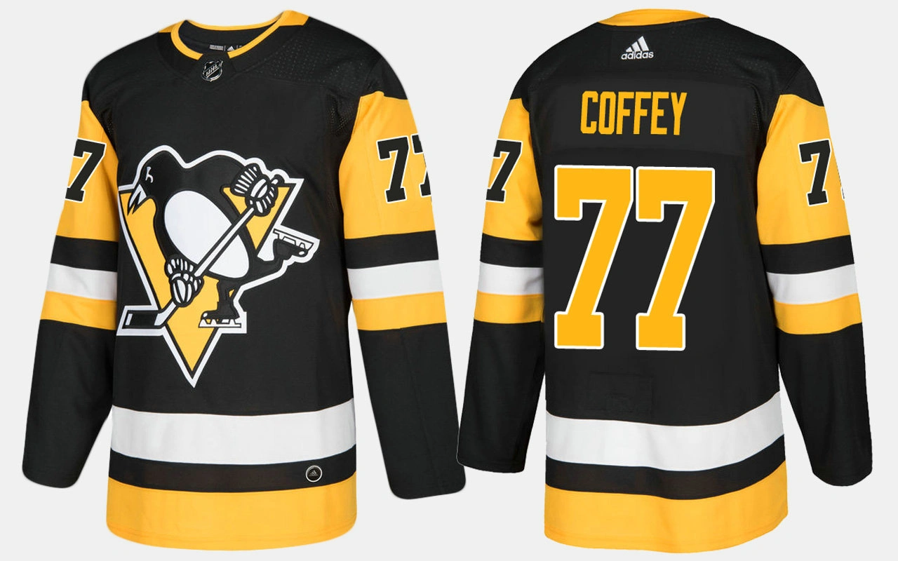 Youth Pittsburgh Penguins #77 Retired Paul Coffey Home Black Jersey Youth Pittsburgh Penguins #77 Retired Paul Coffey Home Black Jersey