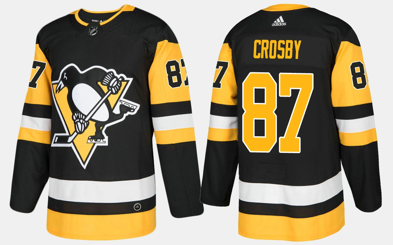 Pittsburgh Penguins #87 Sidney Crosby Home Black Jersey