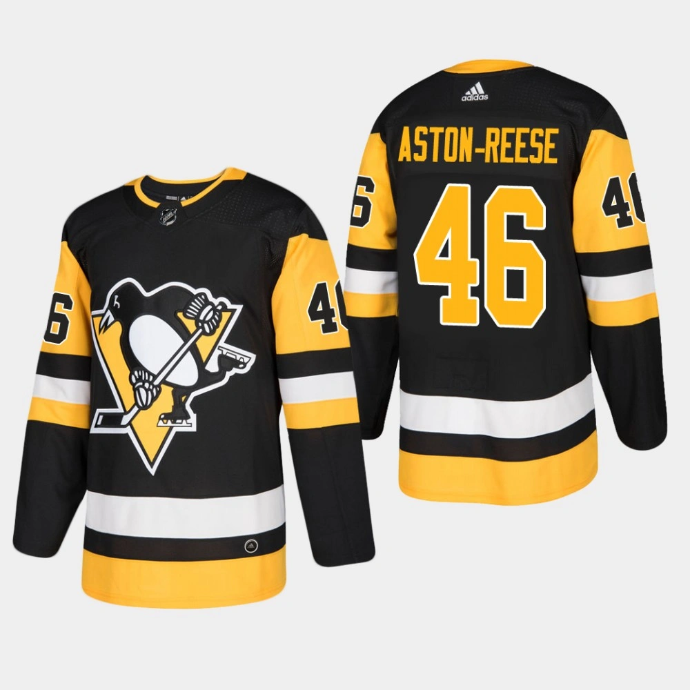 Pittsburgh Penguins #46 Zach Aston-Reese Home Black Jersey
