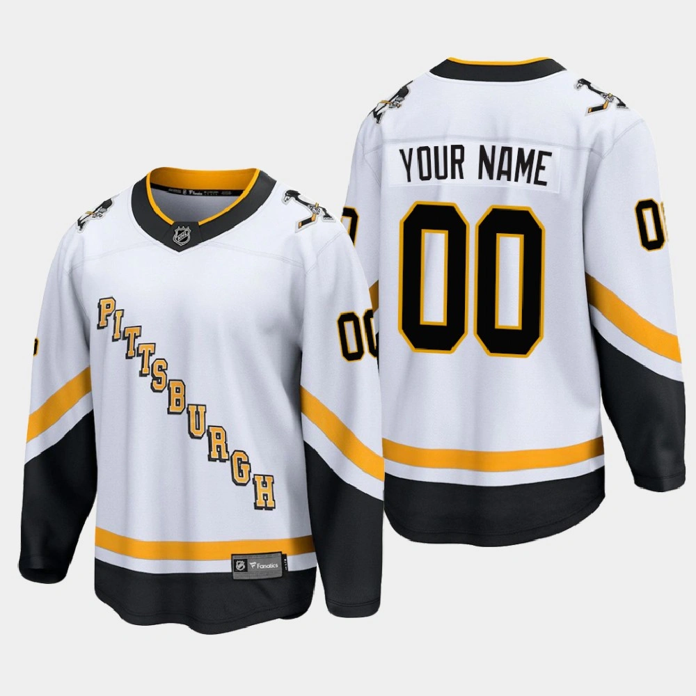 Men's Pittsburgh Penguins Custom #00 Special Edition 2021 White Jersey Men's Pittsburgh Penguins Custom #00 Special Edition 2021 White Jersey