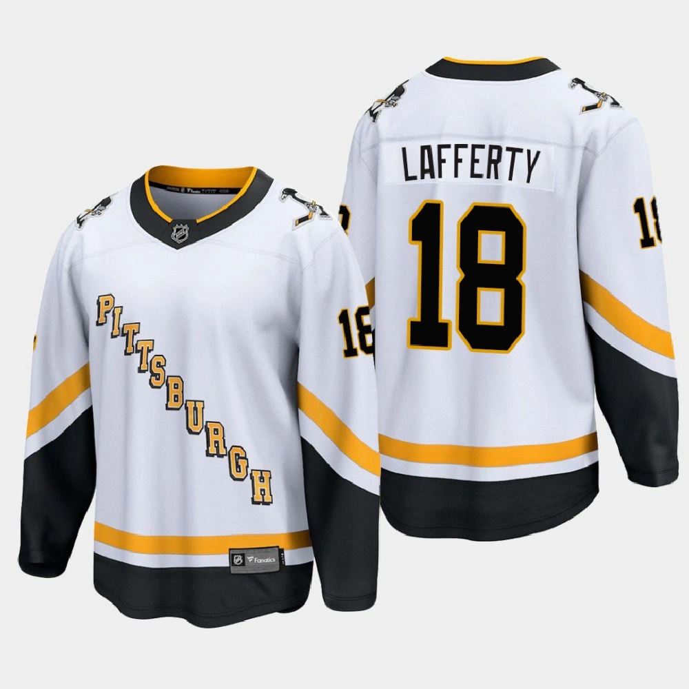 Women's Pittsburgh Penguins Sam Lafferty #18 Special Edition 2021 White Jersey