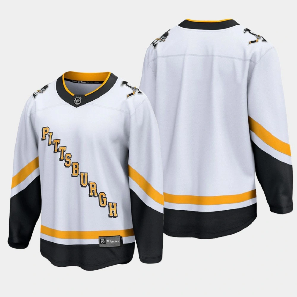 Youth Pittsburgh Penguins Special Edition 2020-21 Breakaway Blank White Jersey Youth Pittsburgh Penguins Special Edition 2020-21 Breakaway Blank White Jersey