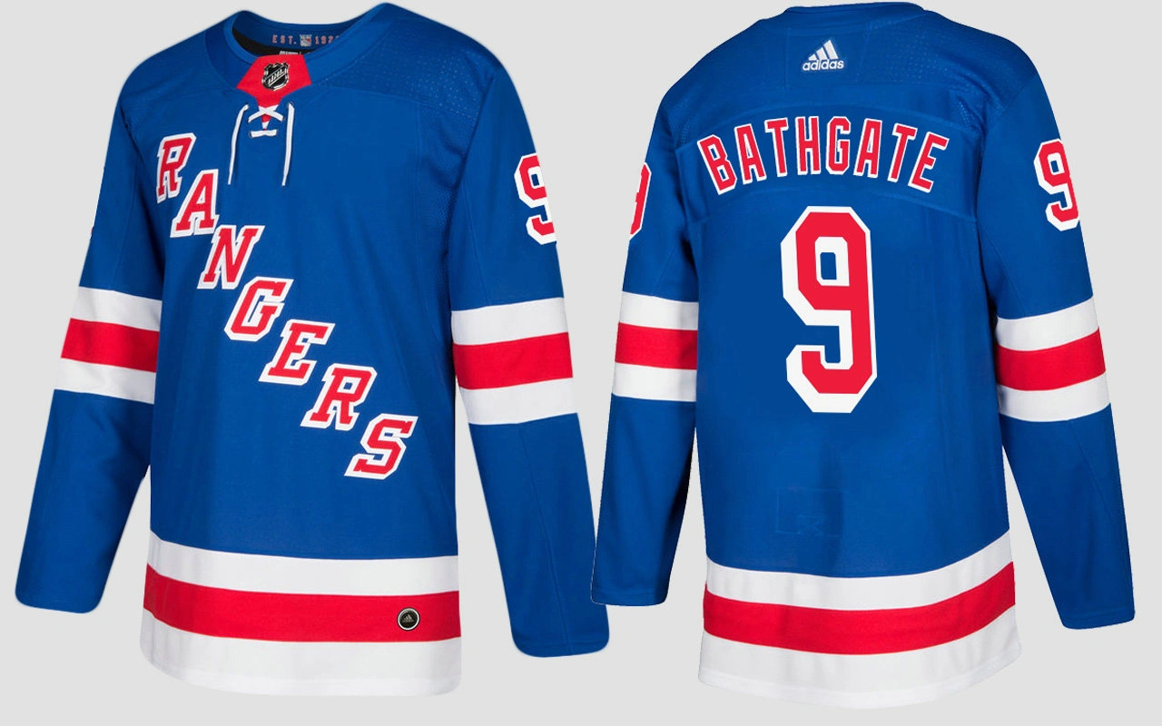 Youth New York Rangers #9 Retired Andy Bathgate Home Blue Jersey Youth New York Rangers #9 Retired Andy Bathgate Home Blue Jersey