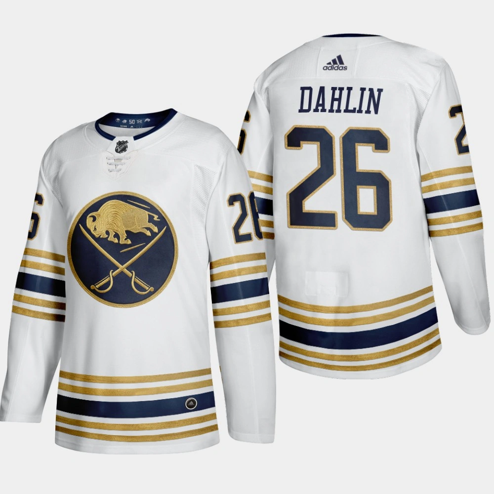 Women's Sabres #26 Rasmus Dahlin White 50th Anniversary Third Authentic Jersey