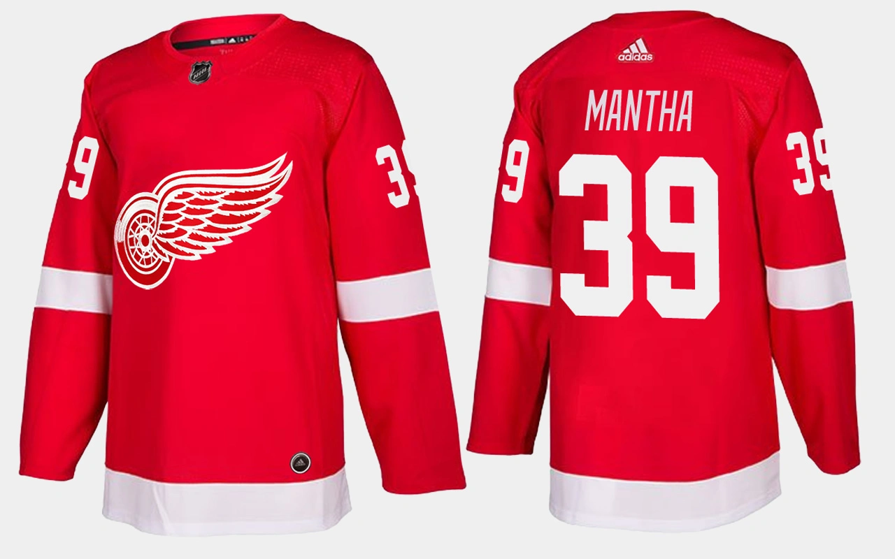 Detroit Red Wings #39 Anthony Mantha Home Red Jersey