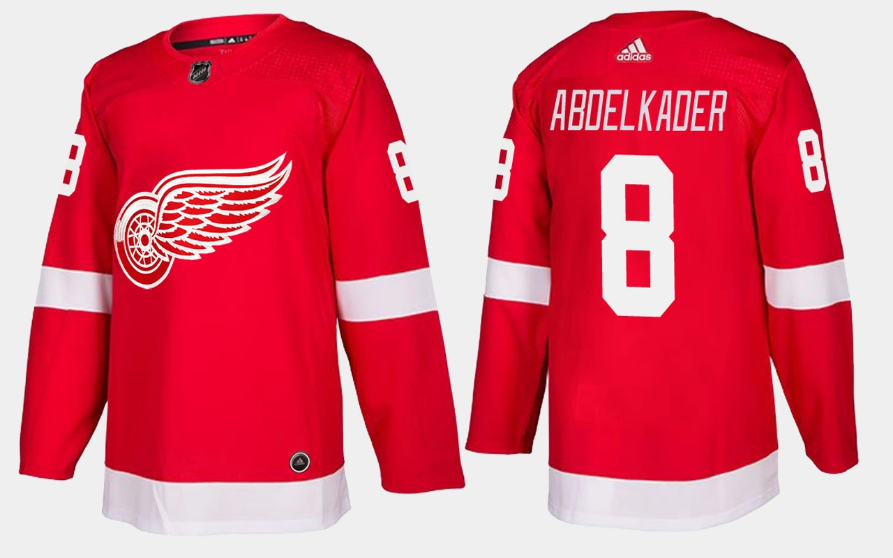 Detroit Red Wings #8 Justin Abdelkader Home Red Jersey