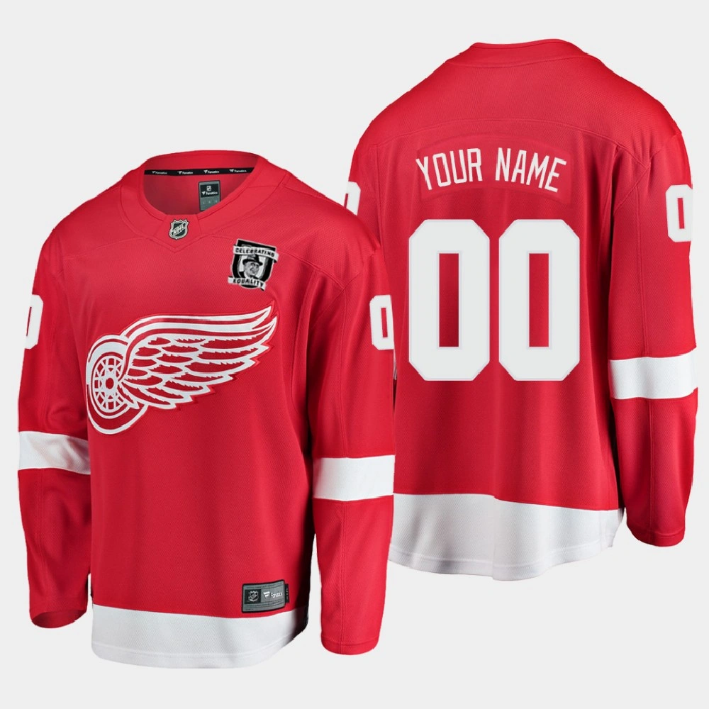 Detroit Red Wings 2021 Honor Willie O'Ree Celebrate Equality MLK Jr. Day Red Jersey Detroit Red Wings 2021 Honor Willie O'Ree Celebrate Equality MLK Jr. Day Red Jersey