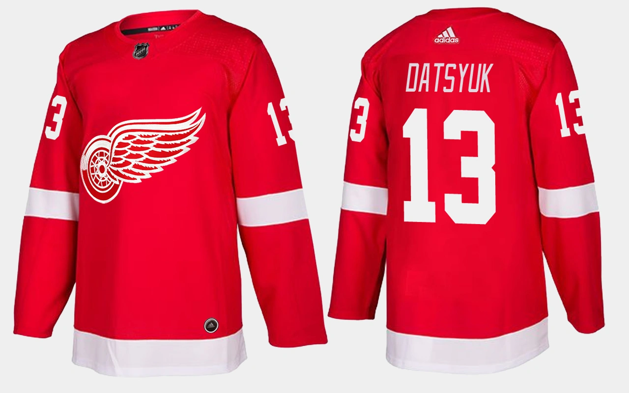 Youth Detroit Red Wings #13 Retired Pavel Datsyuk Home Red Jersey
