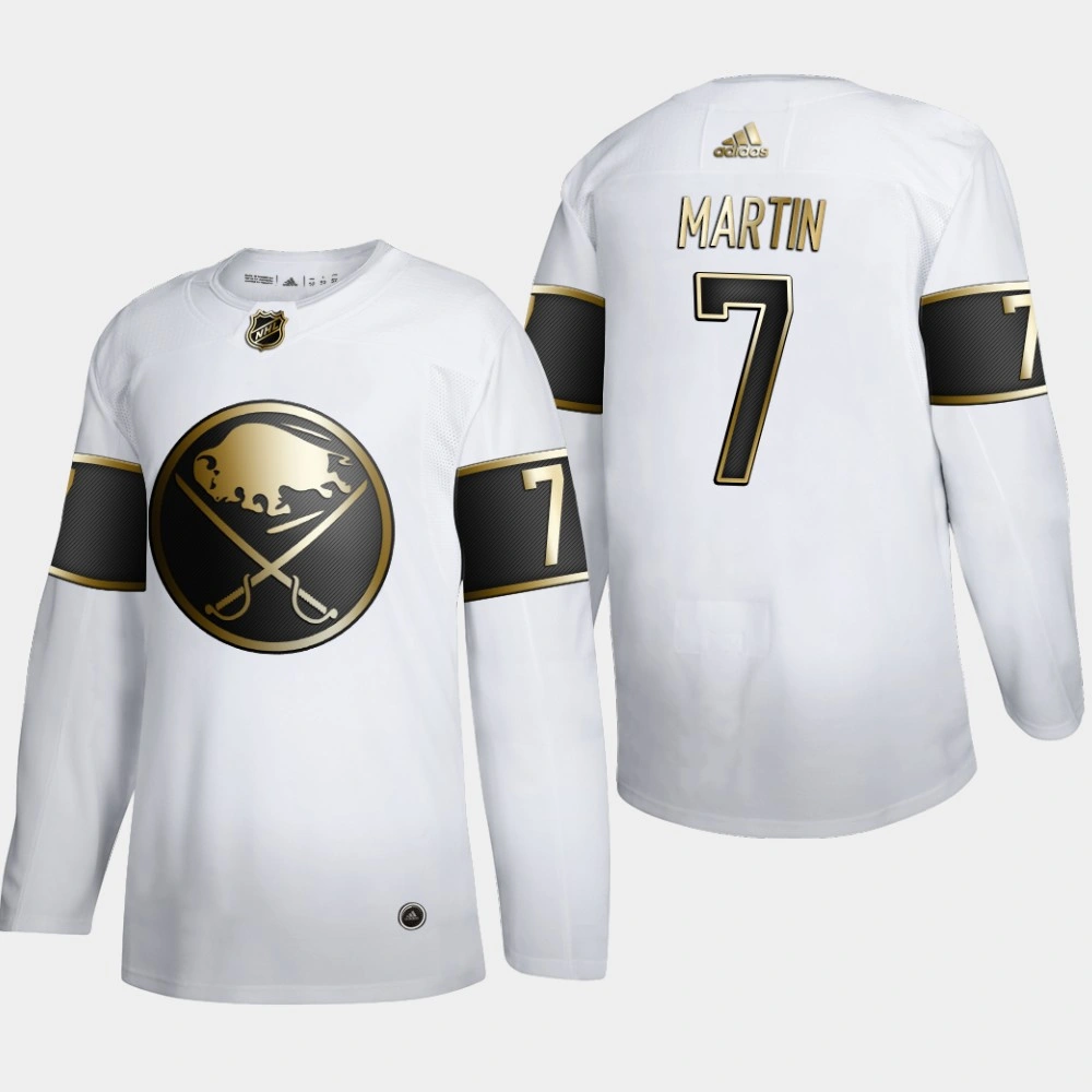 Youth Buffalo Sabres Rick Martin #7 NHL Golden Edition White Retired Authentic Jersey