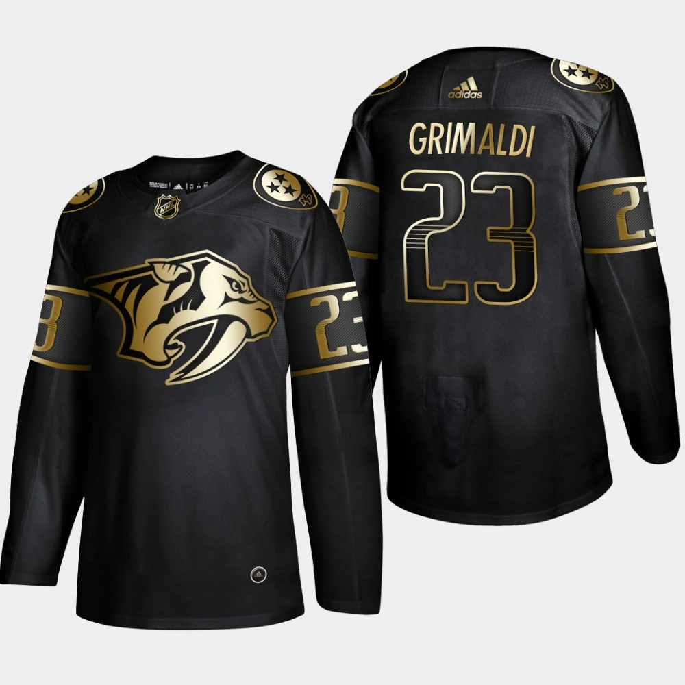 Women's Nashville Predators Rocco Grimaldi #23 2019 NHL Golden Edition Authentic Player Jersey - Black